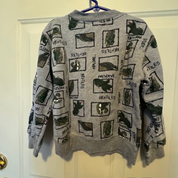Vintage NEW LEGENDS Gray Reptiles Sweatshirt sz 7X - Picture 2 of 5